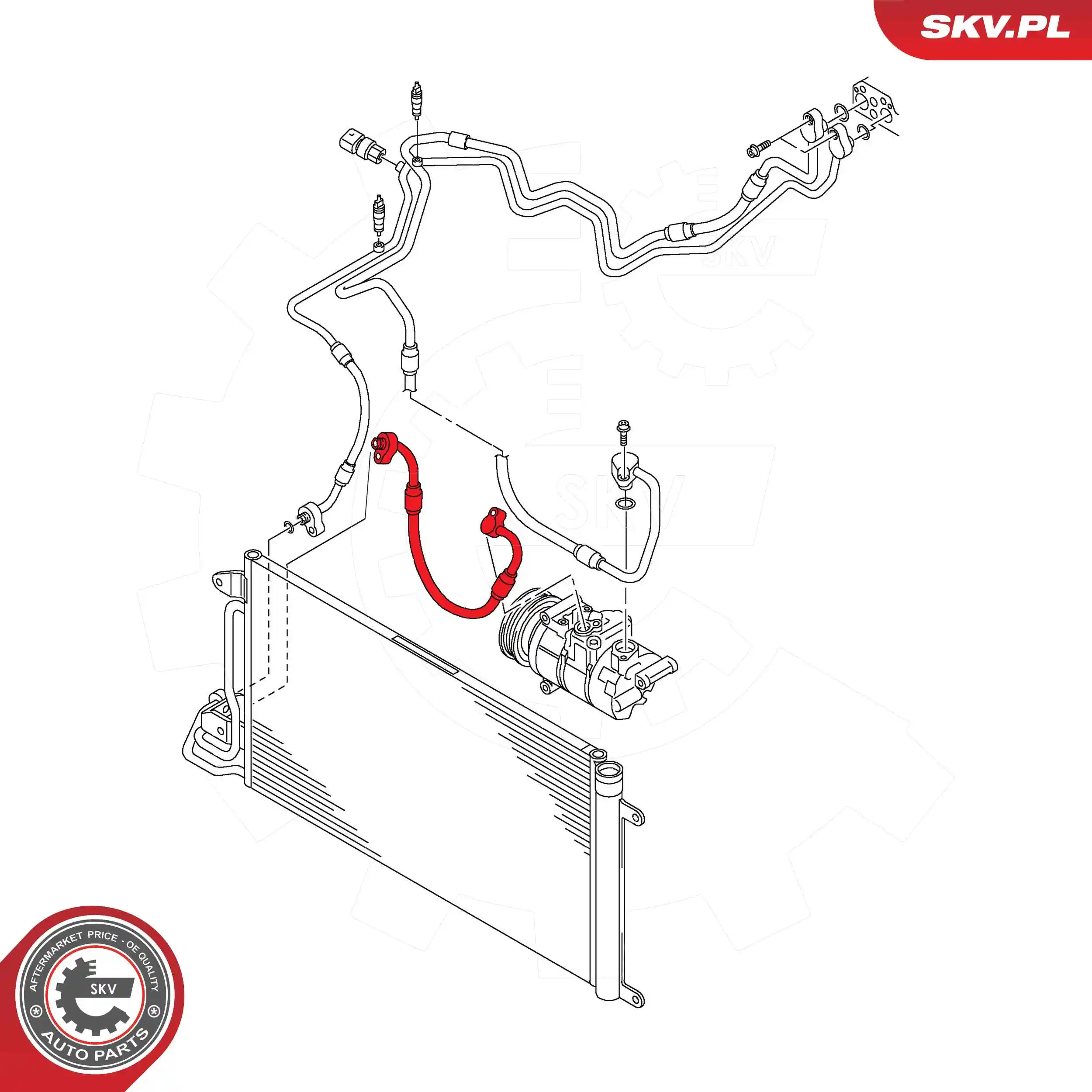 High-pressure Line, air conditioning
